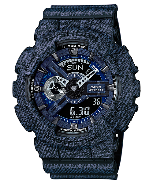 นาฬิกา Casio G-Shock ลายยีนส์ Limited Denim Color series รุ่น GA-110DC-1A (สี Dark Blue Jean) ของแท้ รับประกัน 1 ปี