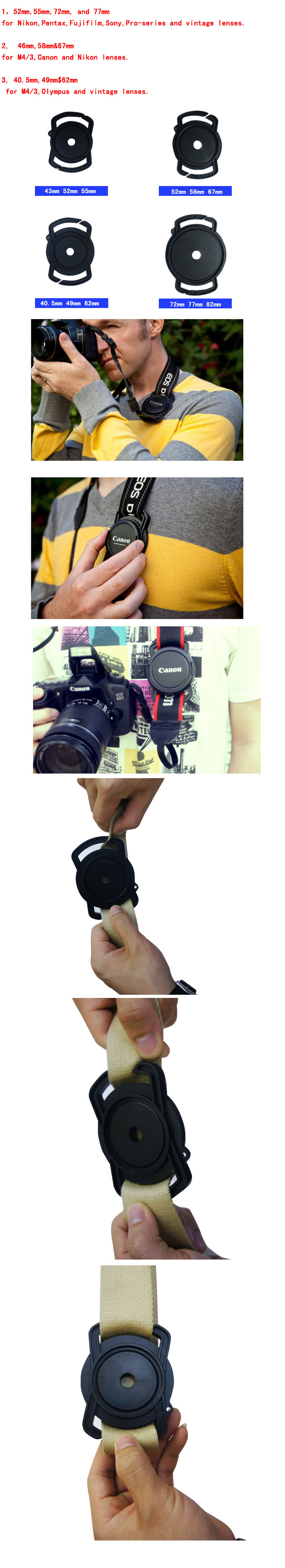 ที่เก็บฝาเลนส์ Camera Buckle Lens Cap Holder Keeper