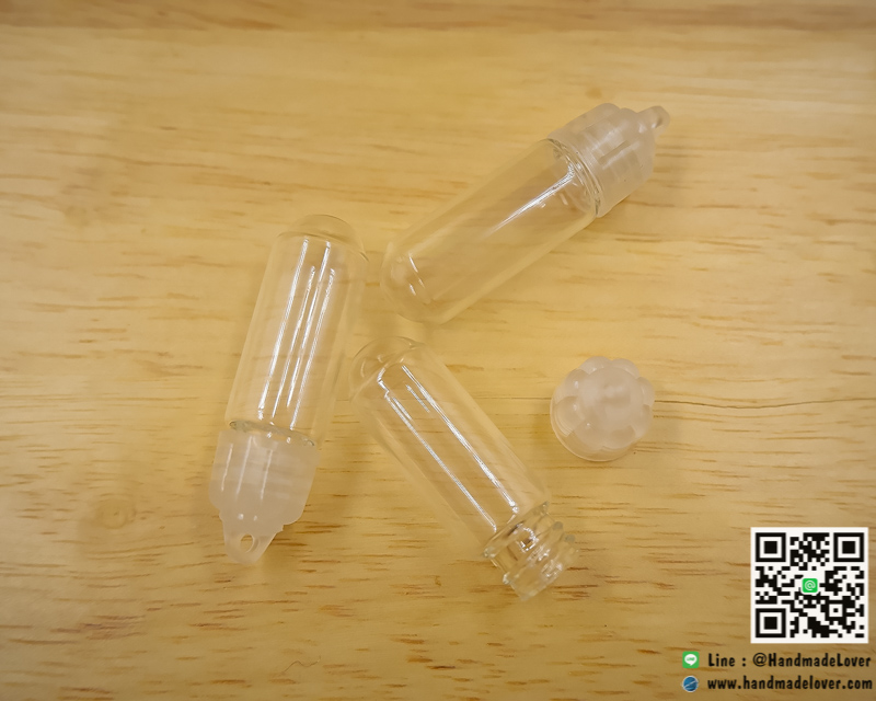 ขวดแก้วจิ๋ว ขนาด 12*35 มม ( ml) (ฝาเกลียวพลาสติก)