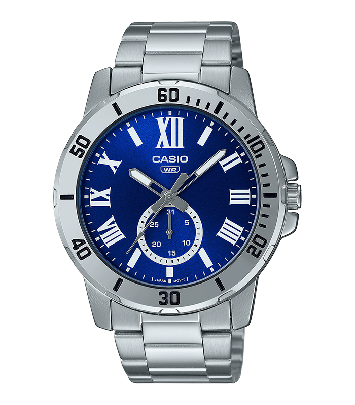 นาฬิกา คาสิโอ Casio STANDARD Analog'men รุ่น MTP-VD200D-2B ของแท้ รับประกัน1ปี