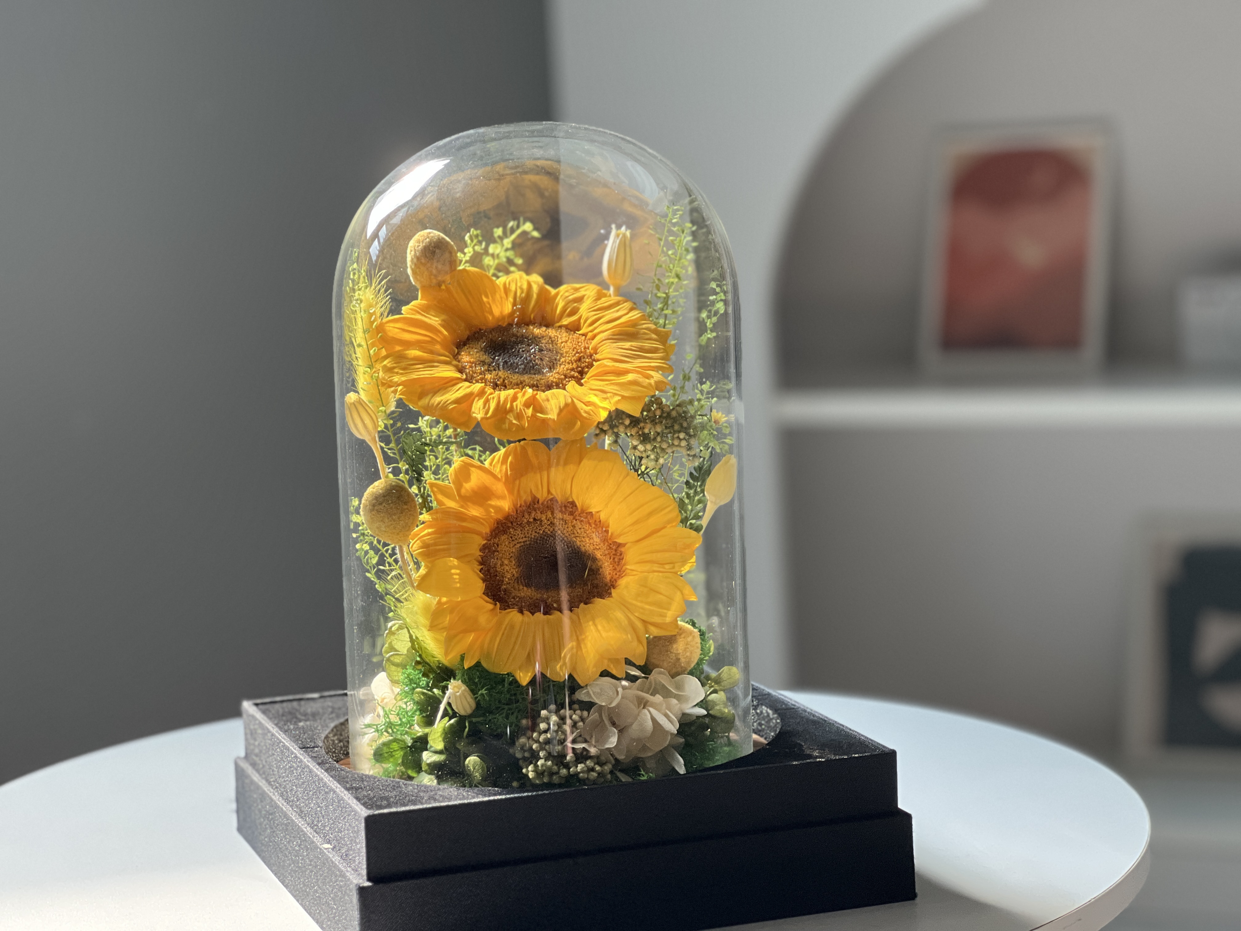 ดอกทานตะวันในโหลแก้ว