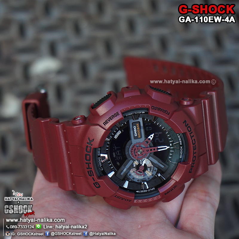 นาฬิกา Casio G-Shock Limited Bordeaux Wine color series รุ่น GA-110EW-4AJF “ไวน์แดง“ (นำเข้า Japan ไม่วางขายในไทย) ของแท้ รับประกัน1ปี