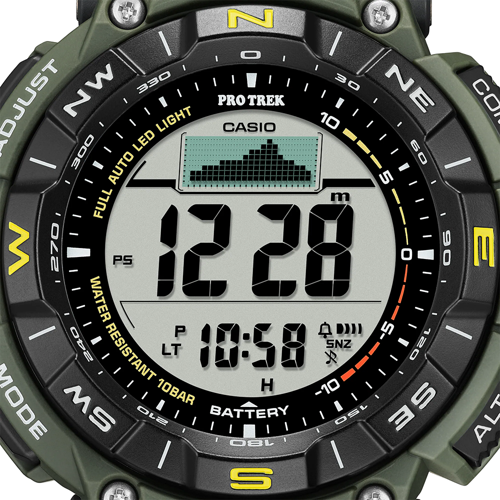 นาฬิกา คาสิโอ Casio PRO TREK PRG-340 Series รุ่น PRG-340-3 ของแท้ รับประกัน1ปี