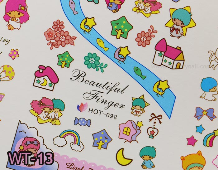สติ๊กเกอร์ติดเล็บ ลอกลายน้ำ