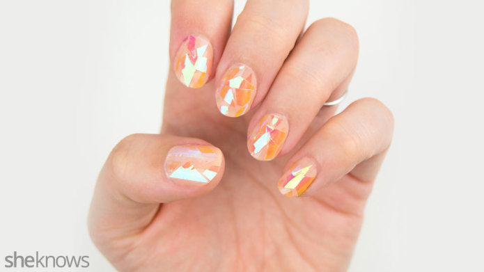 กระดาษแก้วออโรรา,Glass Aurora paper,Glass Slice Nail Art,กระดาษแก้ว,กระดาษแก้ว ติดเล็บ,สติ๊กเกอร์แก้ว,glass nail