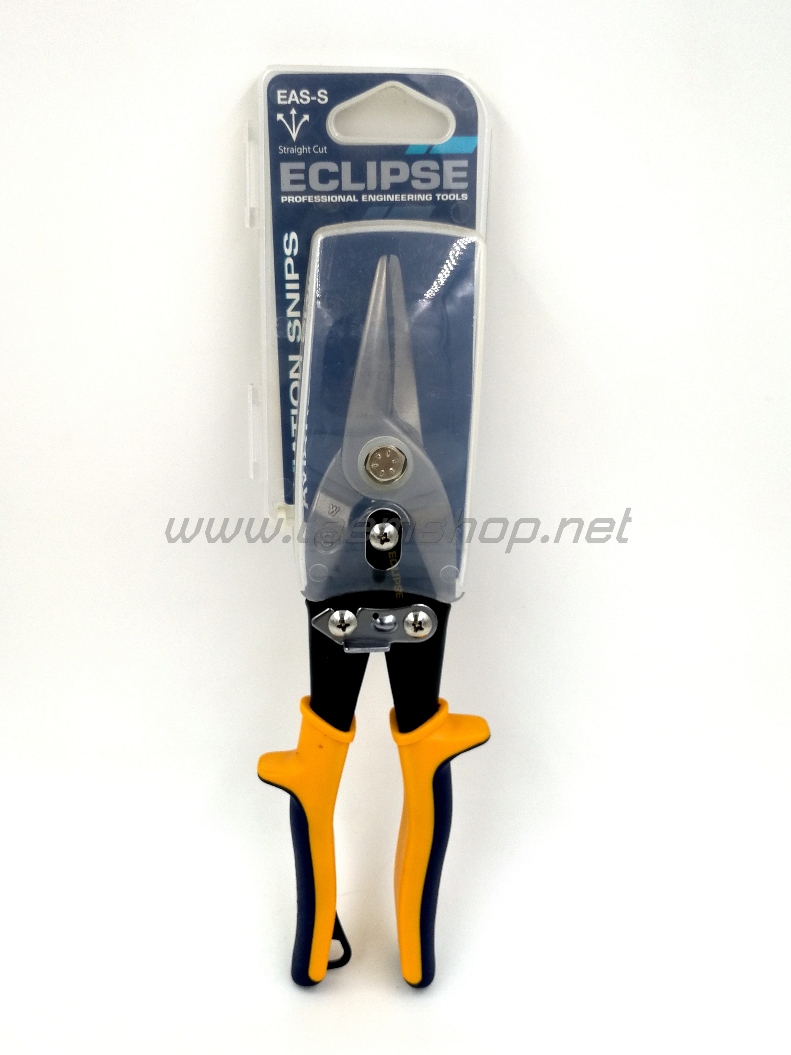 ECLIPSE กรรไกรตัดสังกะสีปากตรง+วงกว้าง EAS-S AVIATION SNIPS
