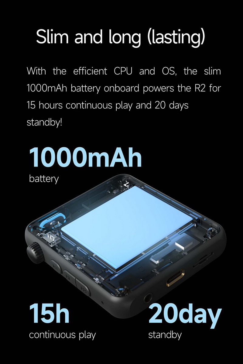 Hiby R2ii DAP พกพาจิ๋ว ประสิทธิภาพสูง รองรับ MQA, LDAC, Dual Hi-Res ประกันศูนย์ไทย