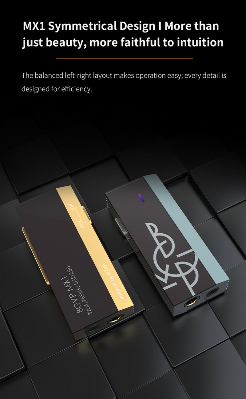 BGVP MX1 DAC/AMP พกพา ชิปเรือธง CS43198 x2 ตัว ปรับแต่ง EQ ได้ ประกันศูนย์ไทย