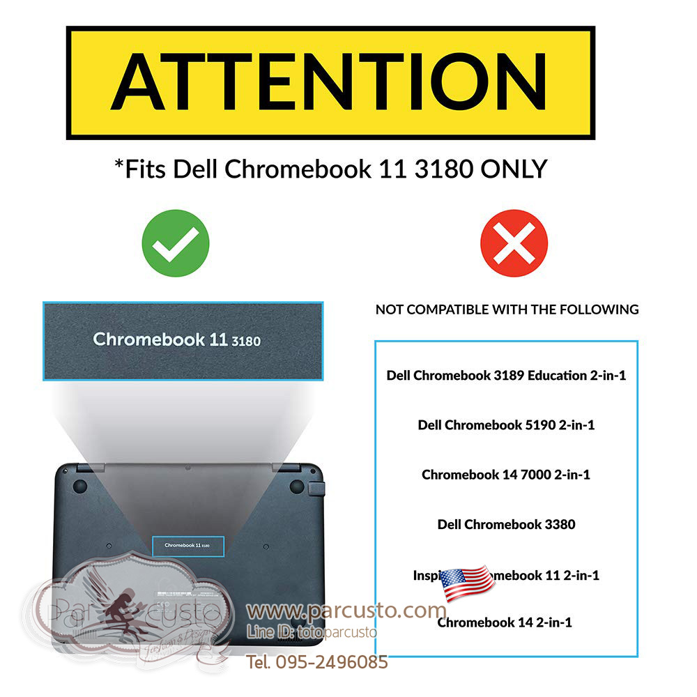 เคสกันกระแทก Dell Chromebook 3180 11.6 inch [Heavy Duty] จาก UZBL [หมด]