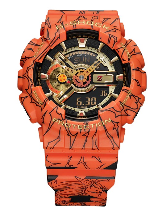 นาฬิกา Casio G-SHOCK x DRAGON BALL Z Collaboration Limited รุ่น GA-110JDB-1A4 ของแท้ รับประกัน1ปี