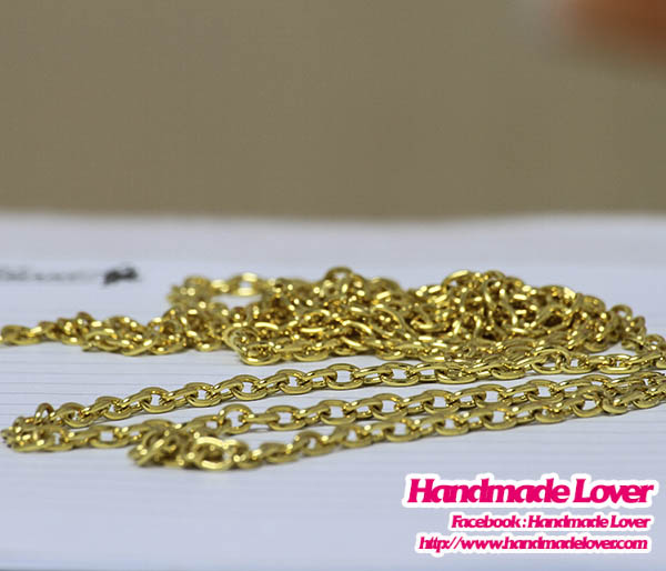 โซ่ 4*3 MM. สีทอง