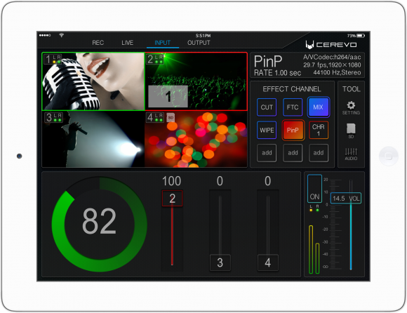Live Wedge Full HD Video Switcher with LiveStreaming