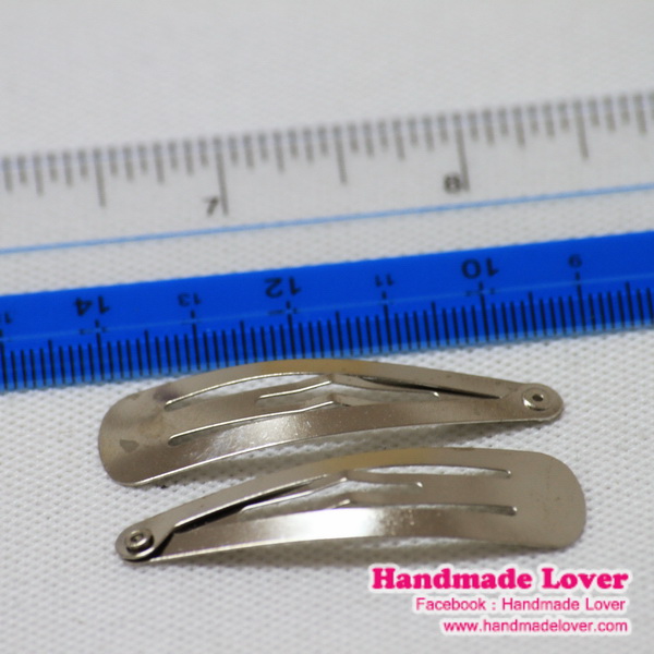 โครงกิ๊บเป๊าะแป๊ะ สีเงิน [แพ็ค 50 ชิ้น]