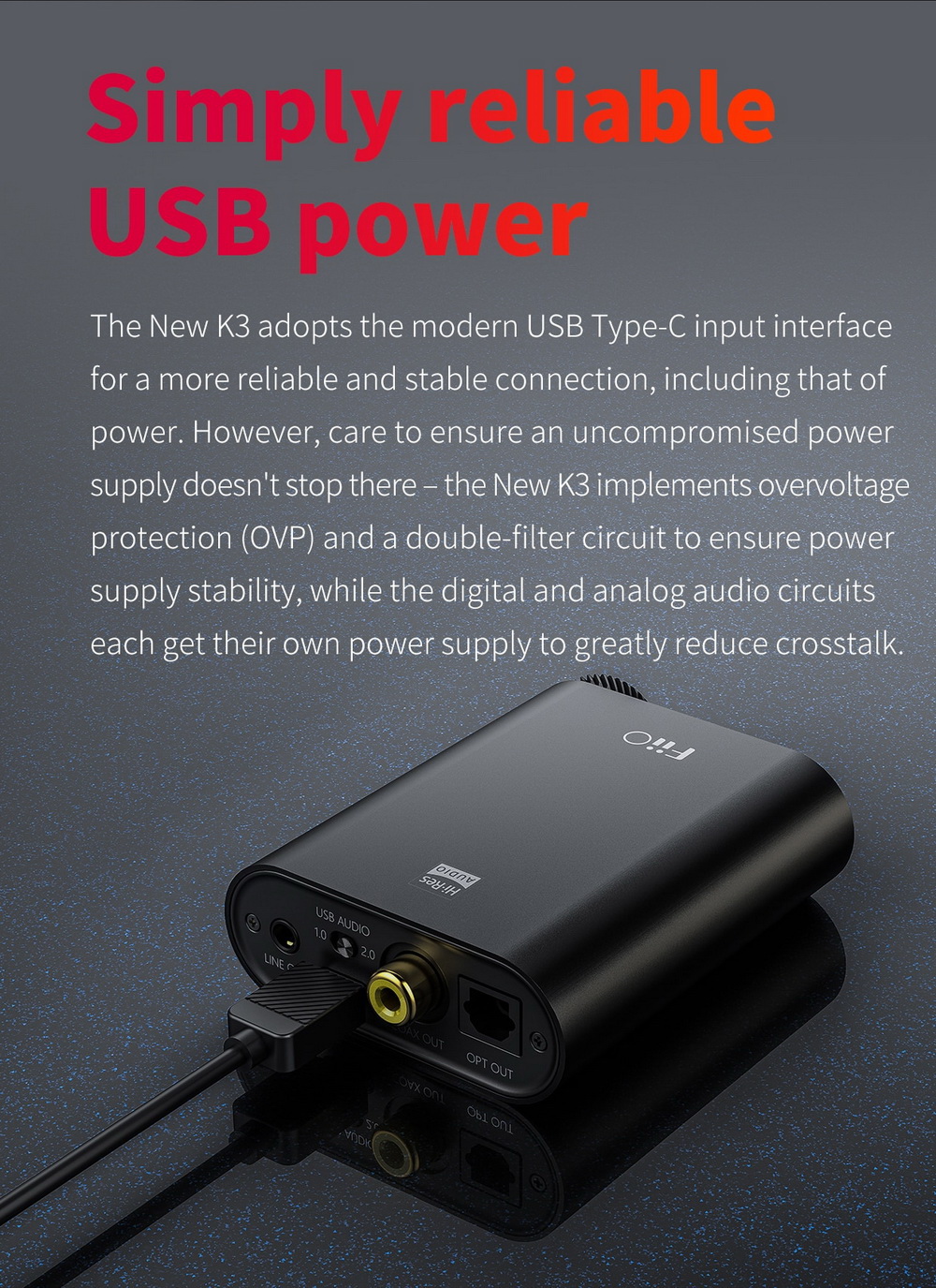 ขาย FiiO K3S DAC/AMP ตั้งโต๊ะระดับเรือธง รองรับPCM 32Bit/384kHz , DSD256