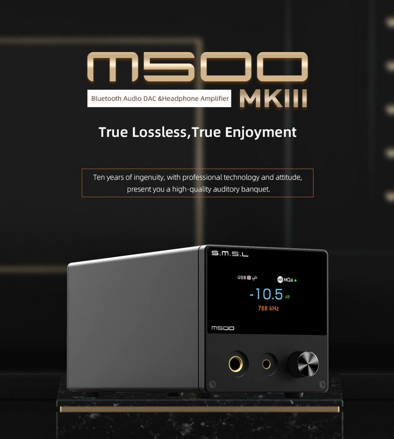 ขาย SMSL M500 MKIII Bluetooth DAC/AMP ตั้งโต๊ะ รองรับ MQA ประกันศูนย์ไทย