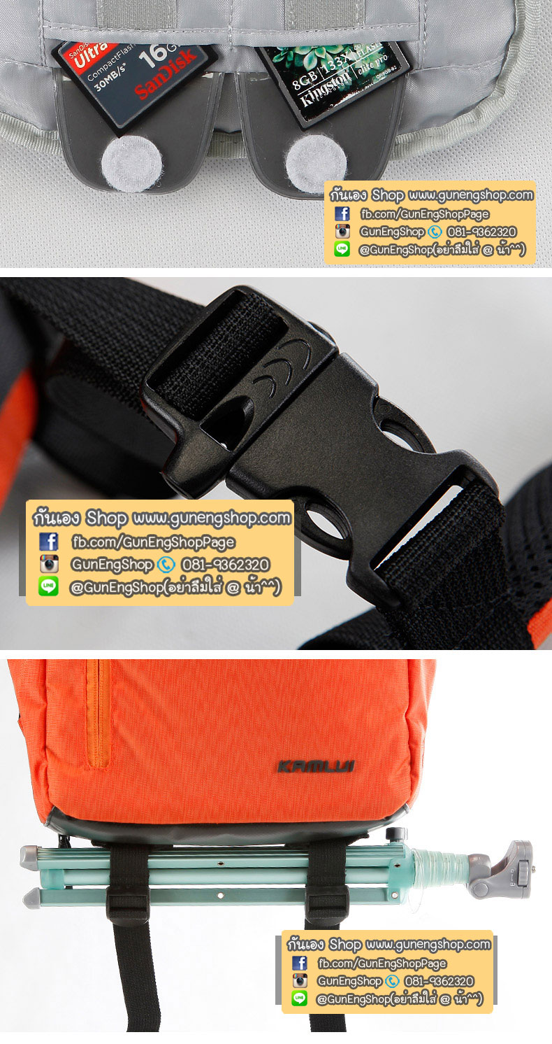 กระเป๋ากล้องเป้ ผ้ากันน้ำ น้ำหนักเบาพิเศษ Camera backpack รุ่น Backpack air - weightless