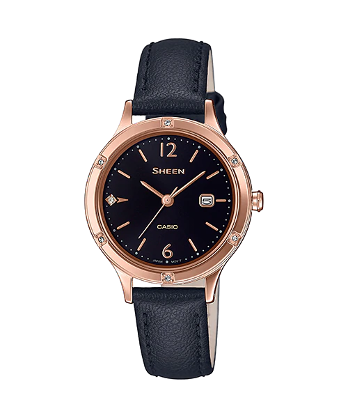 นาฬิกา คาสิโอ Casio SHEEN 3-HAND Analog SHE-4533 series รุ่น SHE-4533PGL-1A ของแท้ รับประกัน1ปี