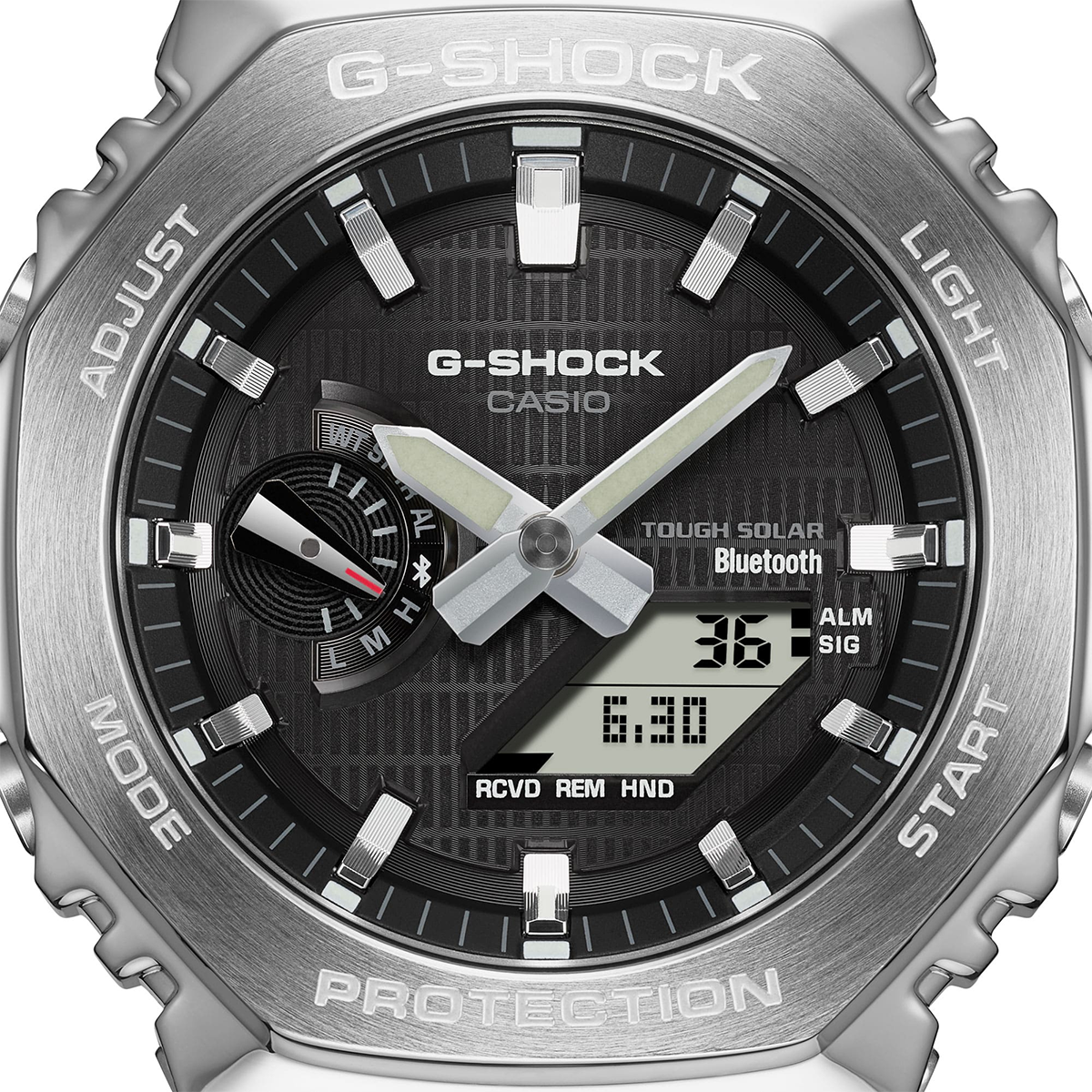 นาฬิกา Casio G-Shock Metal Covered with Bluetooth GBM-2100 series รุ่น GBM-2100-1A ของแท้ รับประกัน1ปี