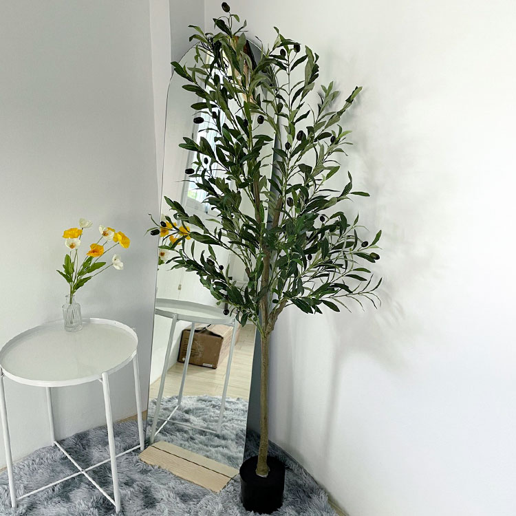 ต้นโอลีฟปลอม พร้อมกระถางดำ🌲 ( มี 5 ขนาด 60 cm. 90cm. 120cm. 150cm. 180cm. 210cm.)