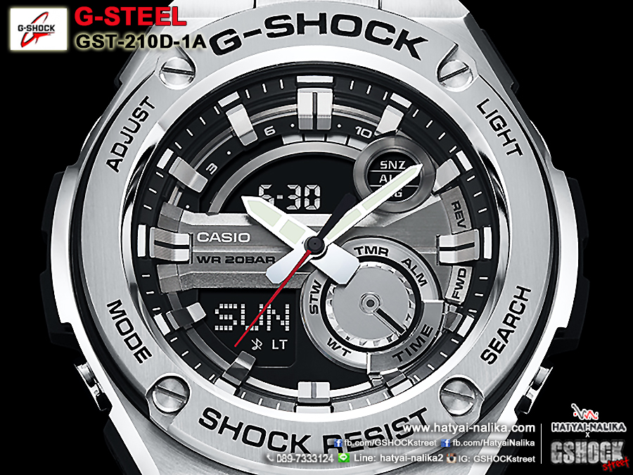 นาฬิกา Casio G-Shock G-STEEL series รุ่น GST-210D-1A ของแท้ รับประกัน 1 ปี