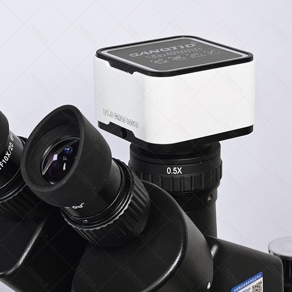 กล้องจุลทรรศน์ แบบมีแขน 360 องศา SANQTID trinocular stereo 7-45x กล้อง 2K รุ่น ZRA-45-2K