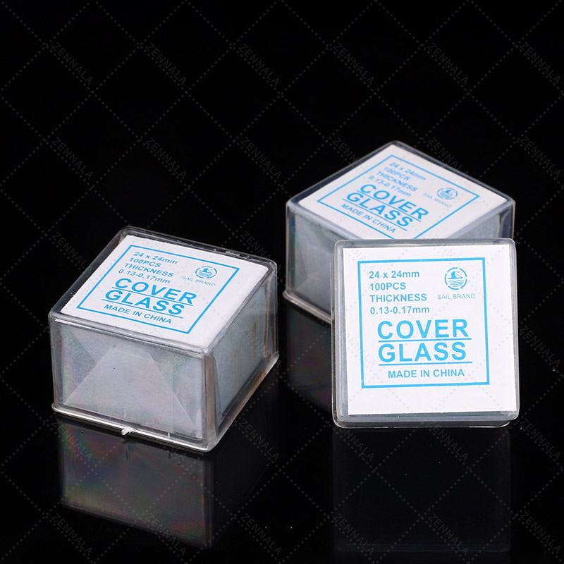 กระจกปิดสไลด์ Microscope 24x24mm square