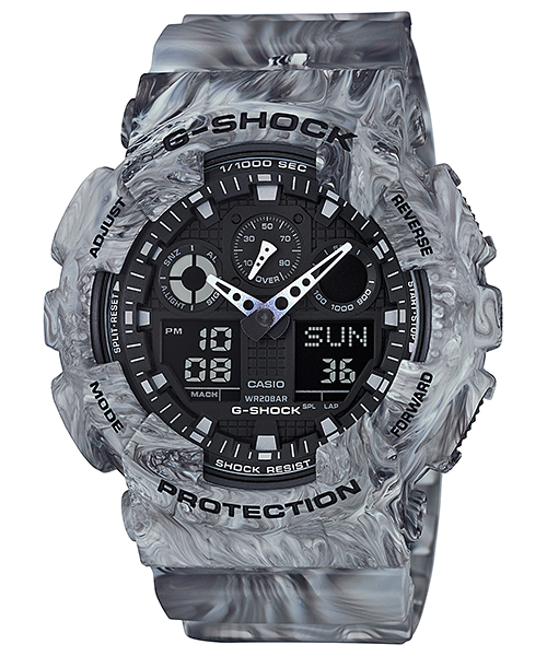 นาฬิกา Casio G-Shock Limited model Marble Camouflage series รุ่น GA-100MM-8A ของแท้ รับประกัน 1 ปี