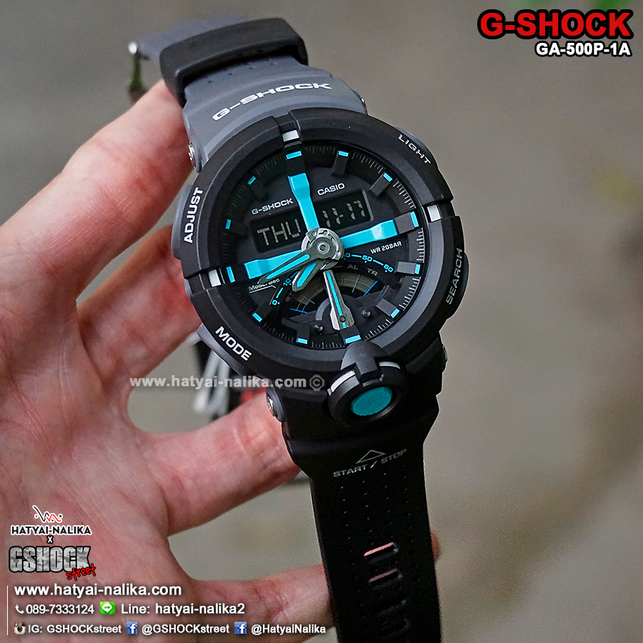 นาฬิกา Casio G-Shock GA-500P Punching pattern series รุ่น GA-500P-1A ของแท้ รับประกัน1ปี