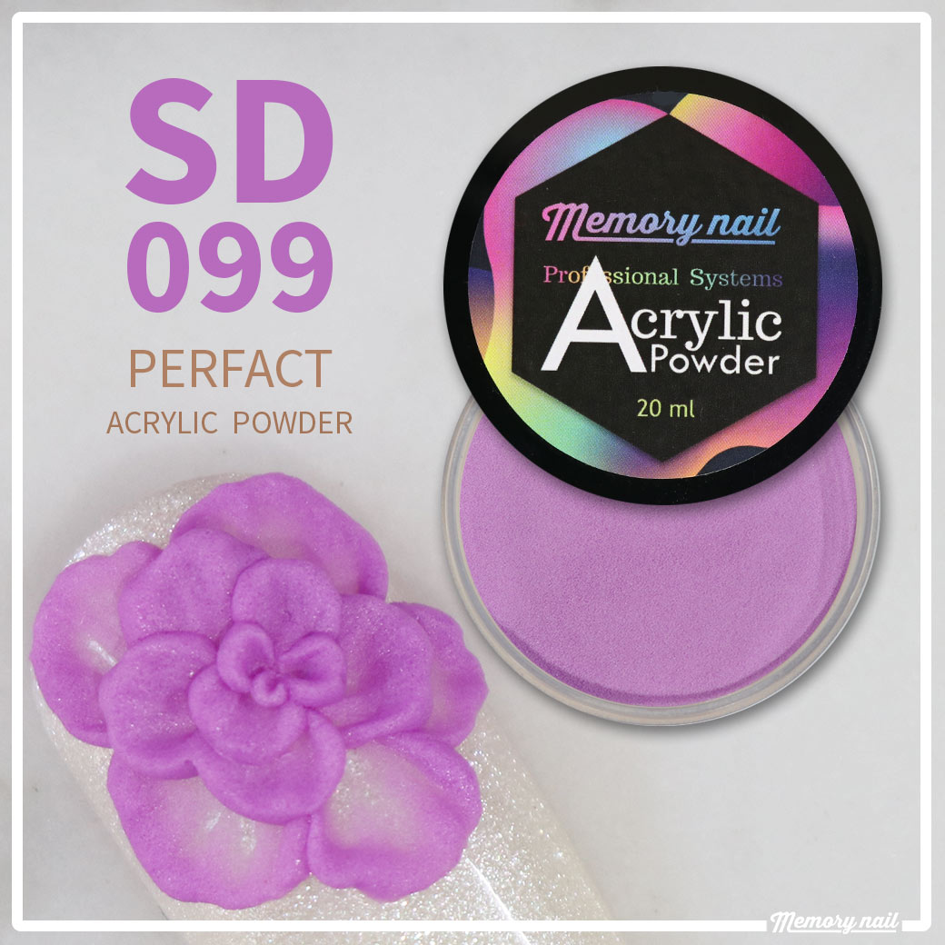 ผงอะคริลิค สีม่วง รหัส SD-099 ขนาด 20 ml รุ่น PERFACT ซีรีย์