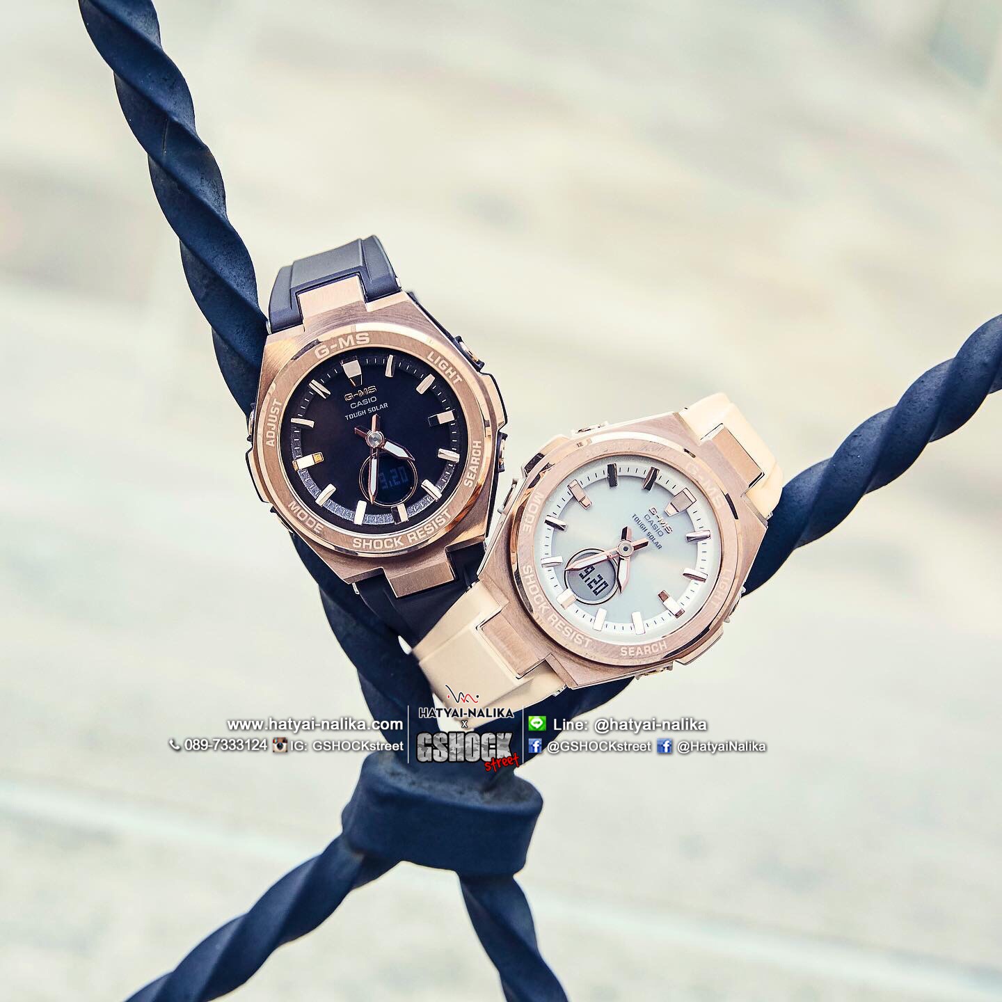 นาฬิกา Casio Baby-G G-MS "G-Steel Lady" MSG-S200 series รุ่น MSG-S200G-4A (สีเบจ) ของแท้ รับประกัน1ปี