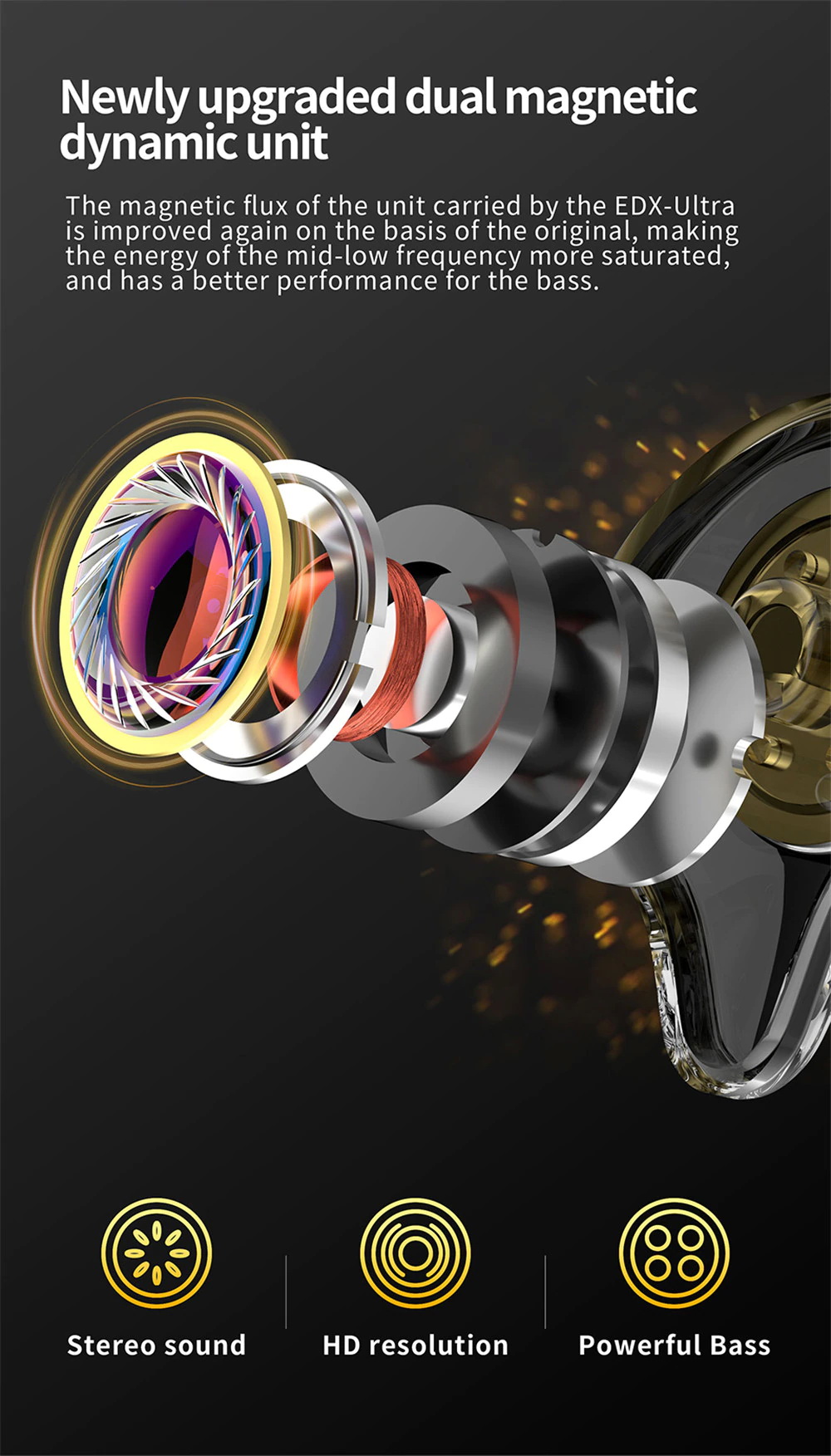 ขาย KZ EDX Ultra หูฟัง Dynamic ระดับมืออาชีพ เบสลึกหนักแน่น ประกันศูนย์ไทย