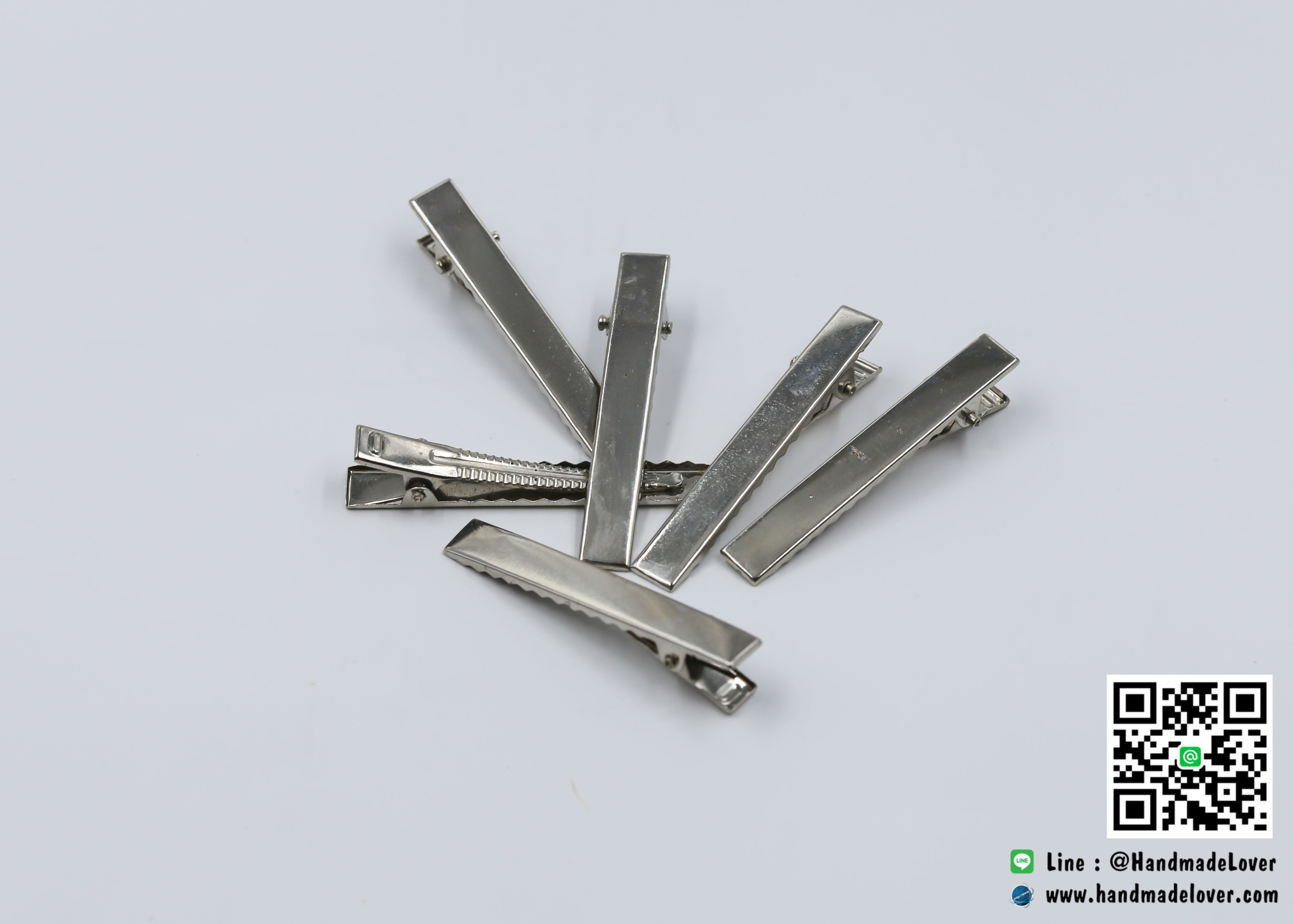 โครงกิ๊บปากเป็ด สีนิเกิล