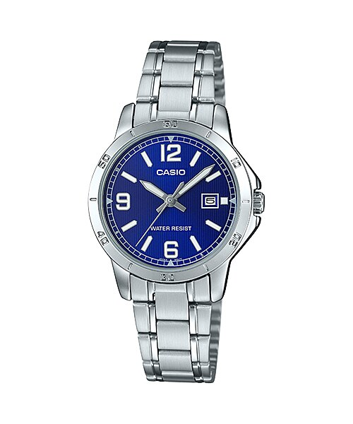 นาฬิกา Casio STANDARD Analog-Ladies' รุ่น LTP-V004D-2B ของแท้ รับประกัน 1 ปี