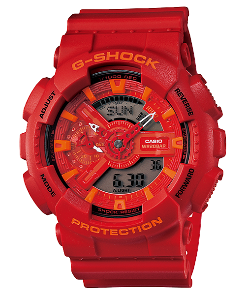 นาฬิกา คาสิโอ Casio G-Shock Limited model Red&Blue series รุ่น GA-110AC-4A “Dark Phoenix” ของแท้ รับประกัน1ปี