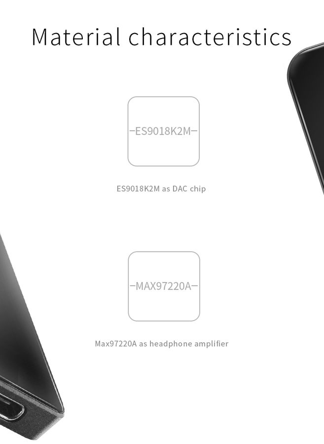 ขาย Shanling UP DAC จิ๋วชิป ES9018K2M และMAX97 ถอดรหัส DSD ได้ รองรับ iOS , Android , USB-C