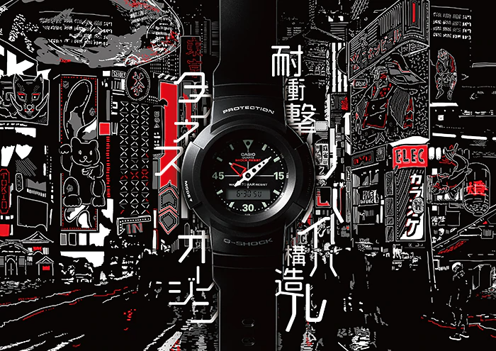 นาฬิกา Casio G-Shock ANALOG-DIGITAL AW-500 series รุ่น AW-500E-1E ของแท้ รับประกัน1ปี