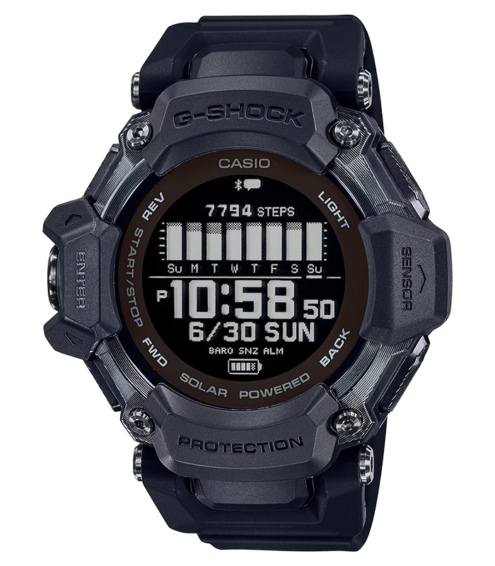 นาฬิกา Casio G-Shock G-SQUAD Heart rate monitor & GPS GBD-H2000 series รุ่น GBD-H2000-1B ของแท้ รับประกัน1ปี