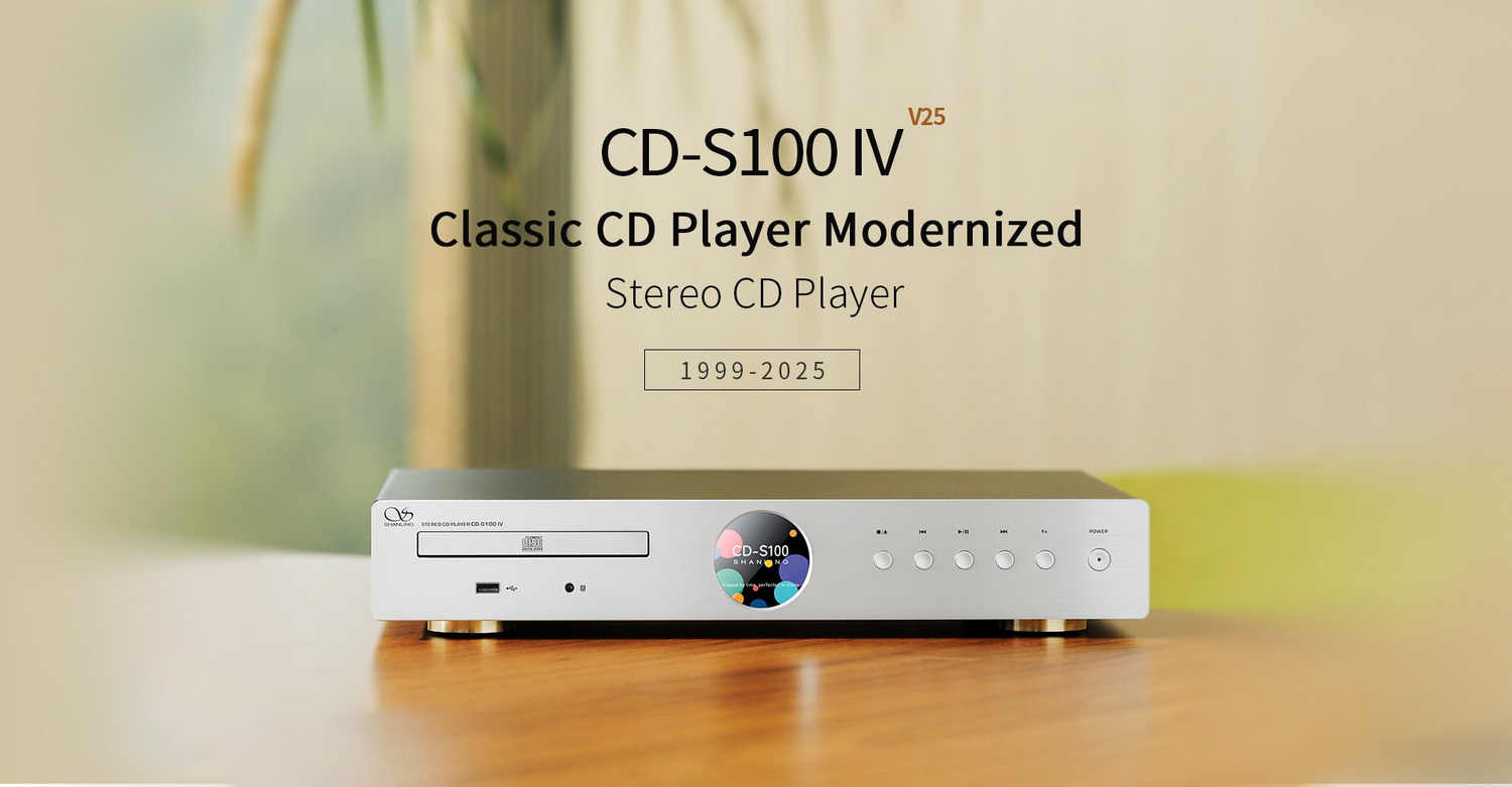 <สั่งจองล่วงหน้า> Shanling CD-S100 IV เครื่องเล่น CD รุ่นแรกระบบ DAC ROHM BD34352 ใหม่ รองรับ Dual Hi-Res ประกันศูนย์ไทย