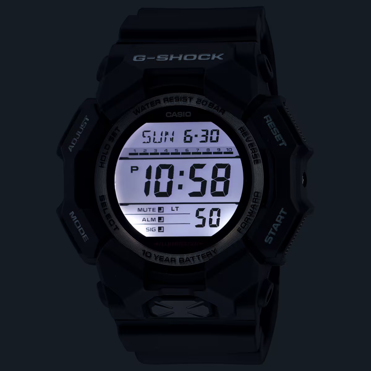นาฬิกา Casio G-SHOCK Standard Digital GD-010 series รุ่น GD-010-1 ของแท้ รับประกัน1ปี
