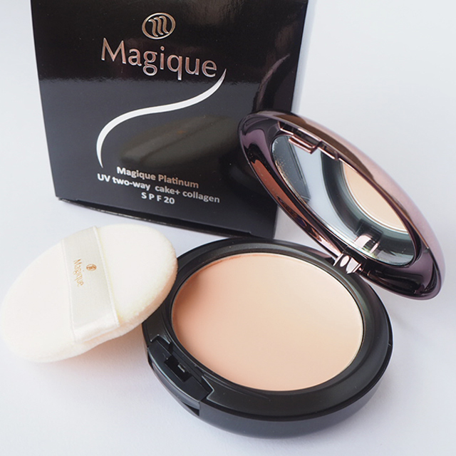 แป้งเมจิกแพลตตินัม ตลับจริงขนาด 14 กรัม -สี M1- Pink White ( ขาวชมพู )