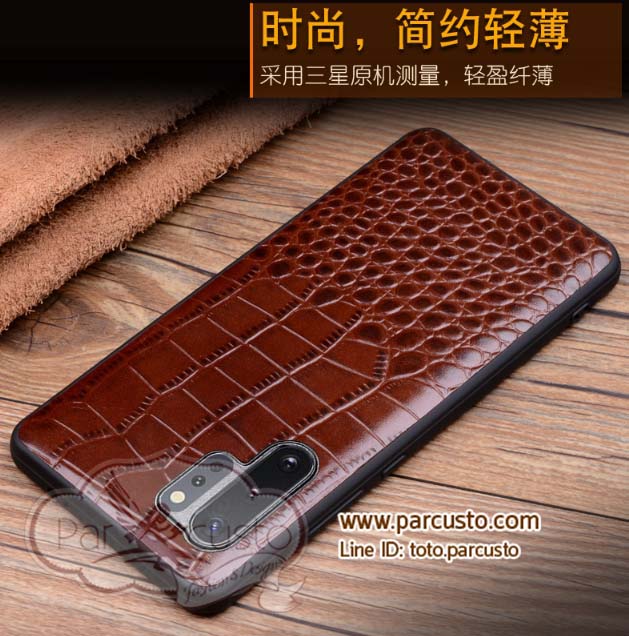 เคสฝาหลังหนังวัวแท้ Samsung Galaxy Note 10 / Note 10 Plus (โปรดระบุรุ่น) จาก Wobiloo [Pre-order]