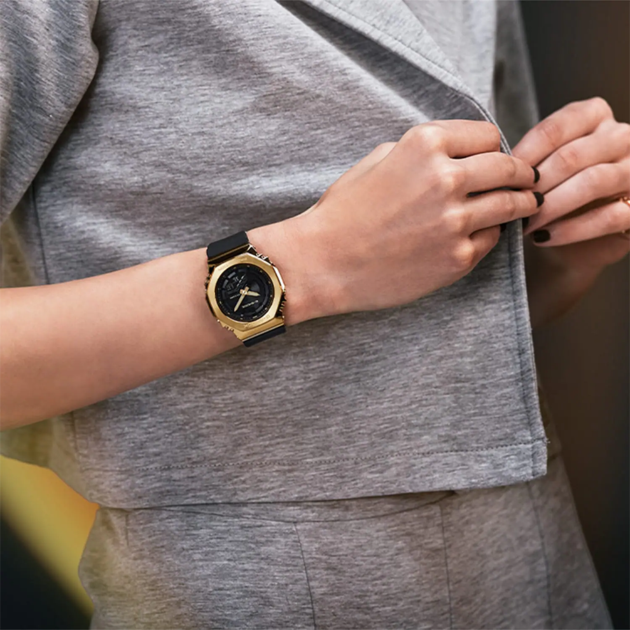 นาฬิกา Casio G-Shock Women ไซส์มินิ Metal Covered รุ่น GM-S2100GB-1A ของแท้ รับประกัน1ปี