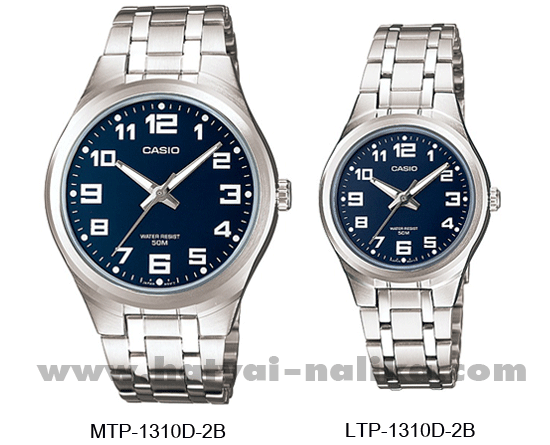นาฬิกา คาสิโอ Casio SETคู่รัก รุ่น MTP-1310D-2B+LTP-1310D-2B ของแท้ รับประกัน 1 ปี