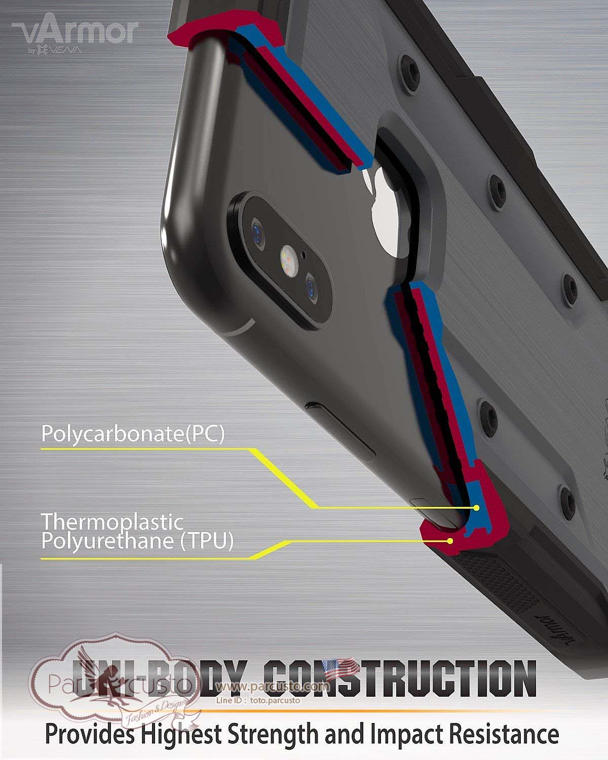 เคสกันกระแทก Apple iPhone Xs / X [vArmor] จาก Vena [Pre-order USA]