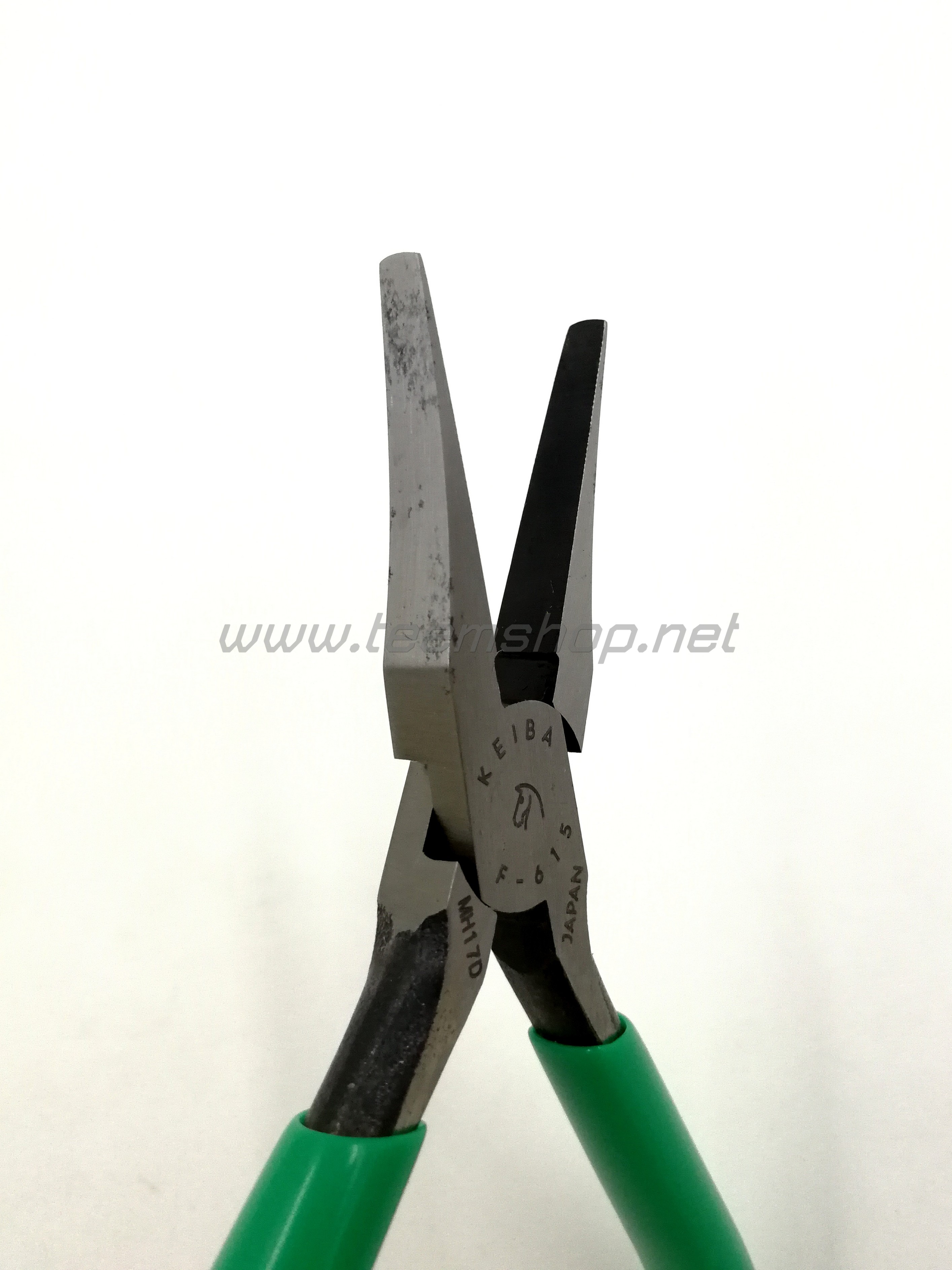 KEIBA คีมปากแหลม แบน ด้ามบาง F-615 ไม่มีฟัน Made in Japan