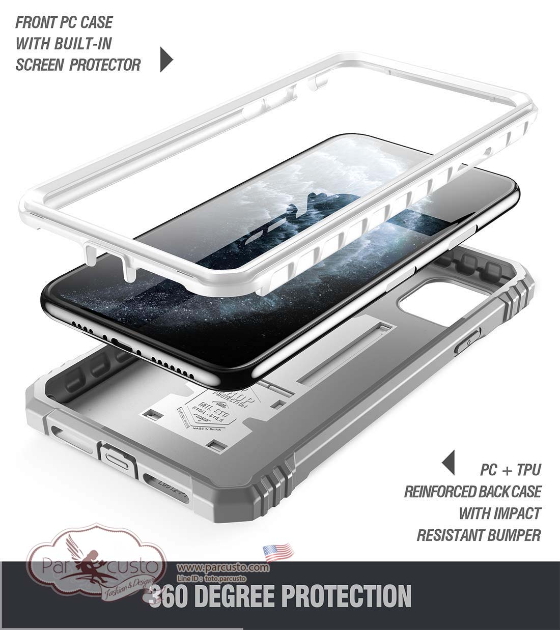 เคสกันกระแทก Apple iPhone 11 Pro [Revolution] จาก POETIC [Pre-order USA]