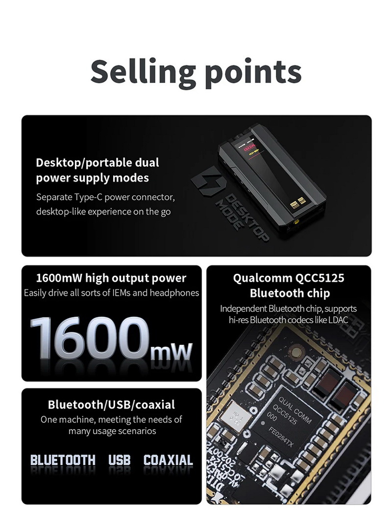 FiiO Q15 DAC/AMP พกพา ชิป DACคู่ จอ IPS รองรับ MQA, PCM 32bit/768kHz, DSD512 ประกันศูนย์ไทย