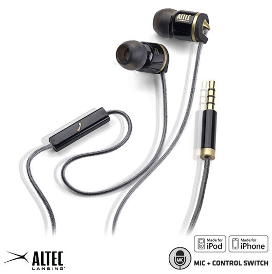 ขายหูฟัง Altec Lansing MUZX Core หูฟังพร้อมไมค์ และปุ่มรับสายเปลี่ยนเพลง เสียงหนักแน่นดุดัน สำหรับมือถือ