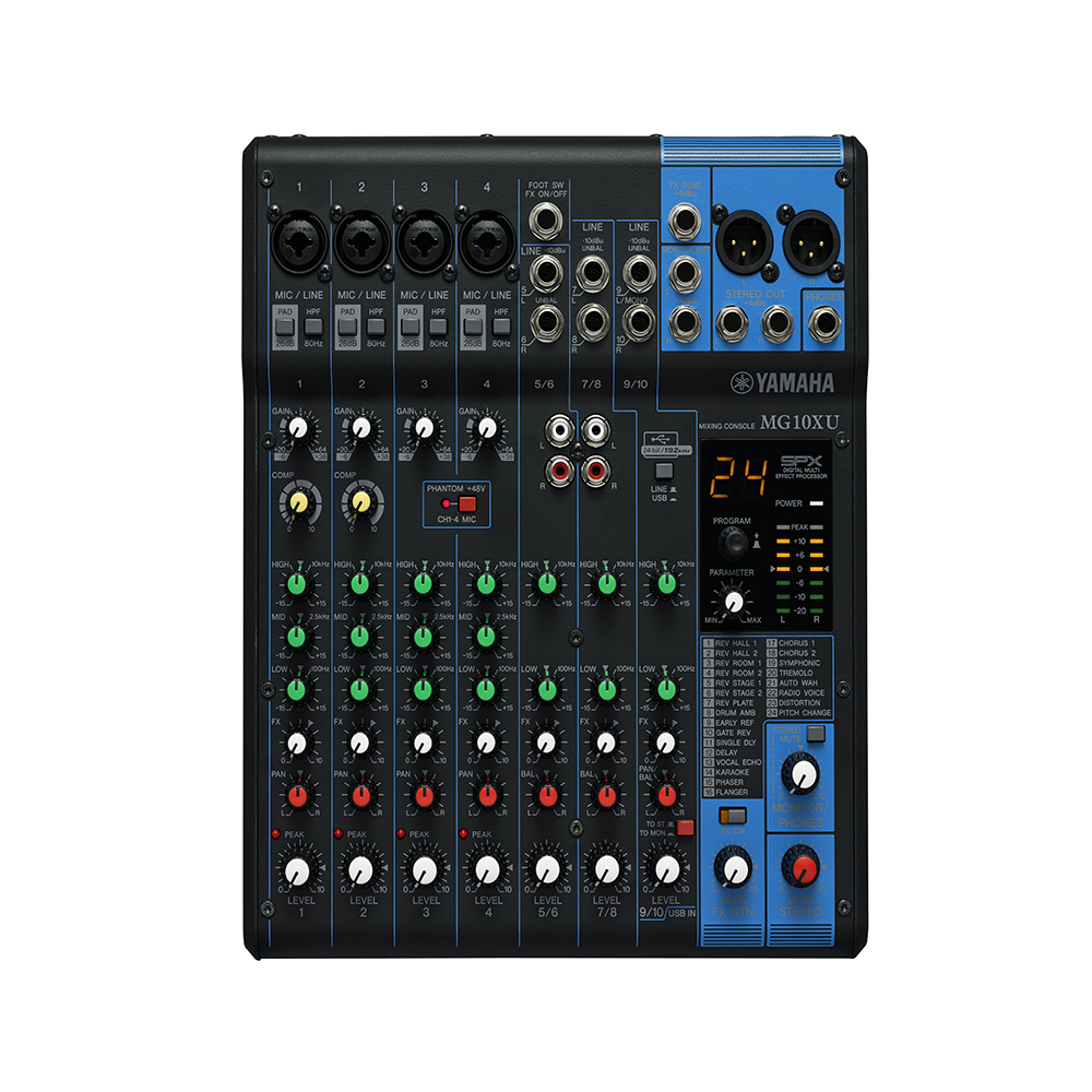 YAMAHA MG10XU 10-Channel Mixing Console