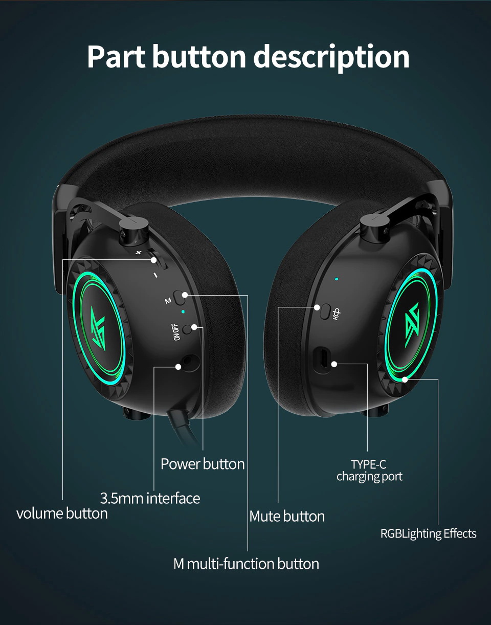 ขาย KZ GP20 หูฟัง Wireless Headphone ราชันย์แห่งเกม ประกันศูนย์ไทย